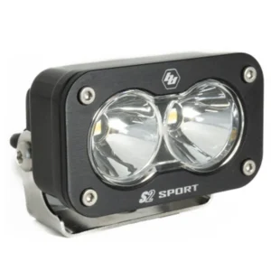 Baja Designs S2 Sport Black LED Auxiliary Light Pod- Universal- Clear