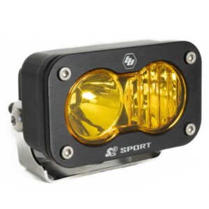 Baja Designs S2 Sport Black LED Auxiliary Light Pod- Universal- Amber