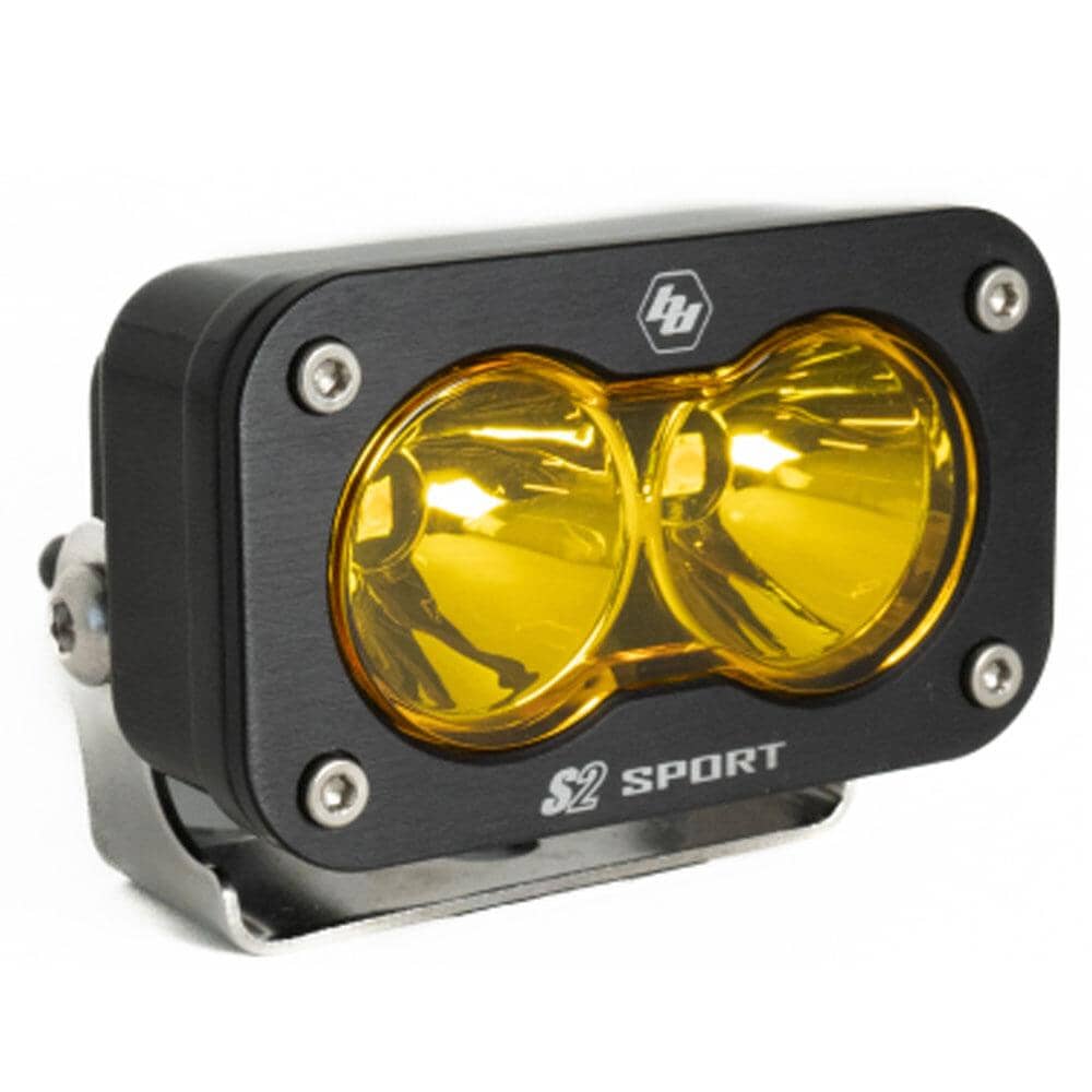 Baja Designs S2 Sport Black LED Auxiliary Light Pod- Universal- Amber - Image 2